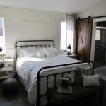 Feature wall with barn doors in Alberta