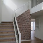 Brick wall railing example